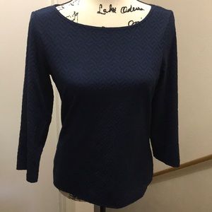 J McLaughlin navy blue top